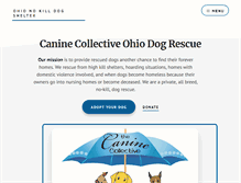 Tablet Screenshot of caninecollective.org